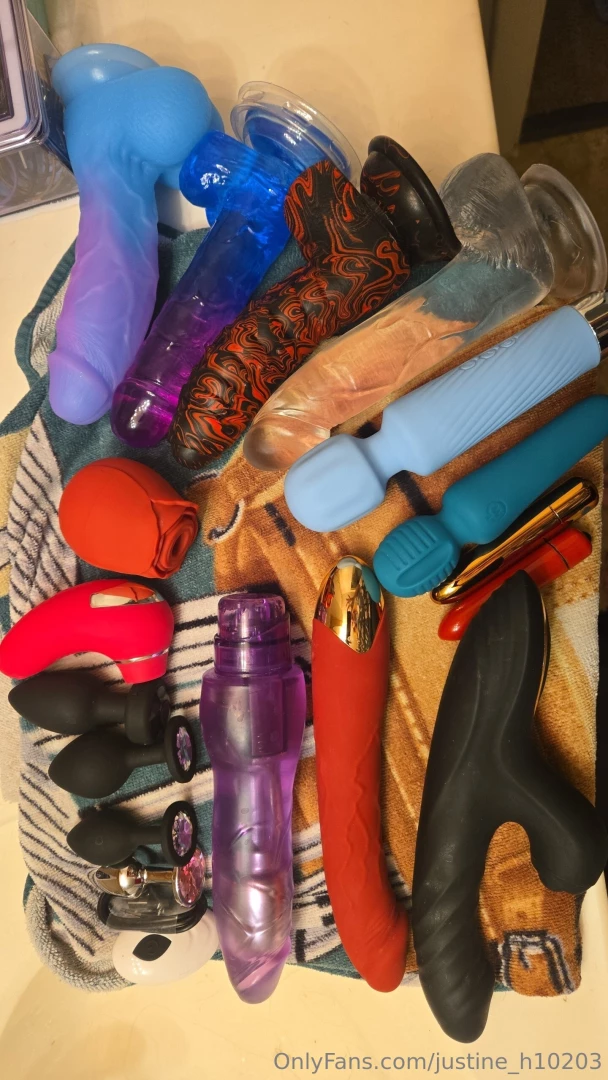 Everything has been sitting in a drawer soo spicy toy cleaning time 