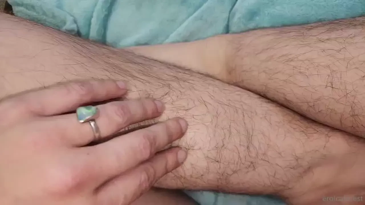 I love touching my soft furry legs watch til the end for bush 