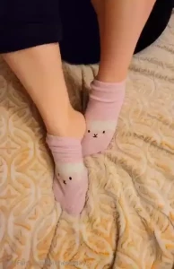 Time to slide these socks off and let my bare feet be free