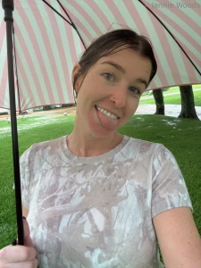 Casually walking in the rain while im worried about my duck pond