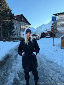 First time seeing snow and too icy for a snow man