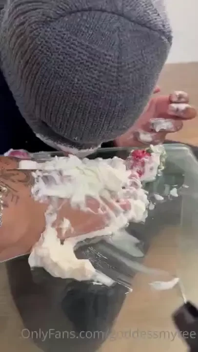 Pt 1 of strawberries and cream he licked it off my feet so good it was 