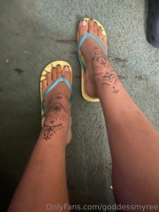 In the flip flops tho