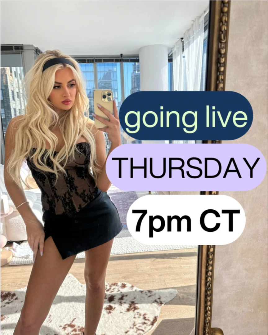 Change of plans going live on thursday now 