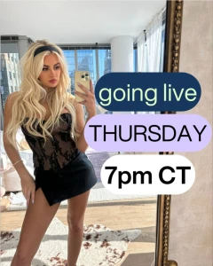 Change of plans going live on thursday now