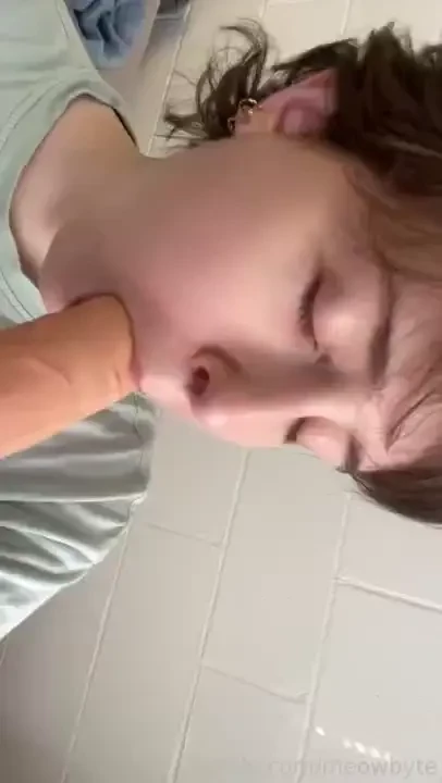 Practicing taking your cock in my mouth but it s too big for me teen 