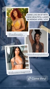 Catch our live i am going live tomorrow with thejennafoxx amp