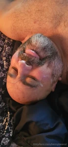 When my bear gets really horny he dominates me and bathes me in hot