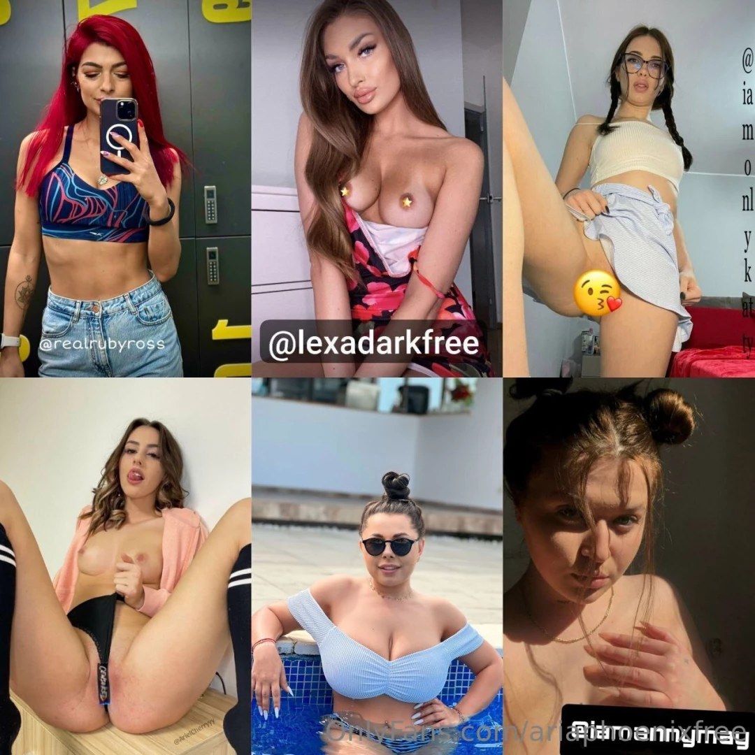 Horny babes realrubyross lexadarkfree iamonlykatty arielcherryyy 
