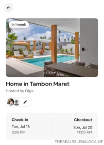 Okayyyyyyy i have booked my airbnb for koh samui now i need spending