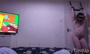 Restrained and ignored fyp foryou petite teen brunette bondage bdsm
