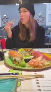 I want you to remember me eating sushi the next time you re jerking