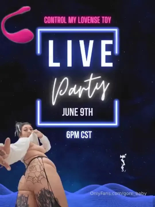 Going live friday at 6pm cst be there and control my toy live for the 