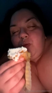 I woke up in the middle of the night craving something sweet i grabbed