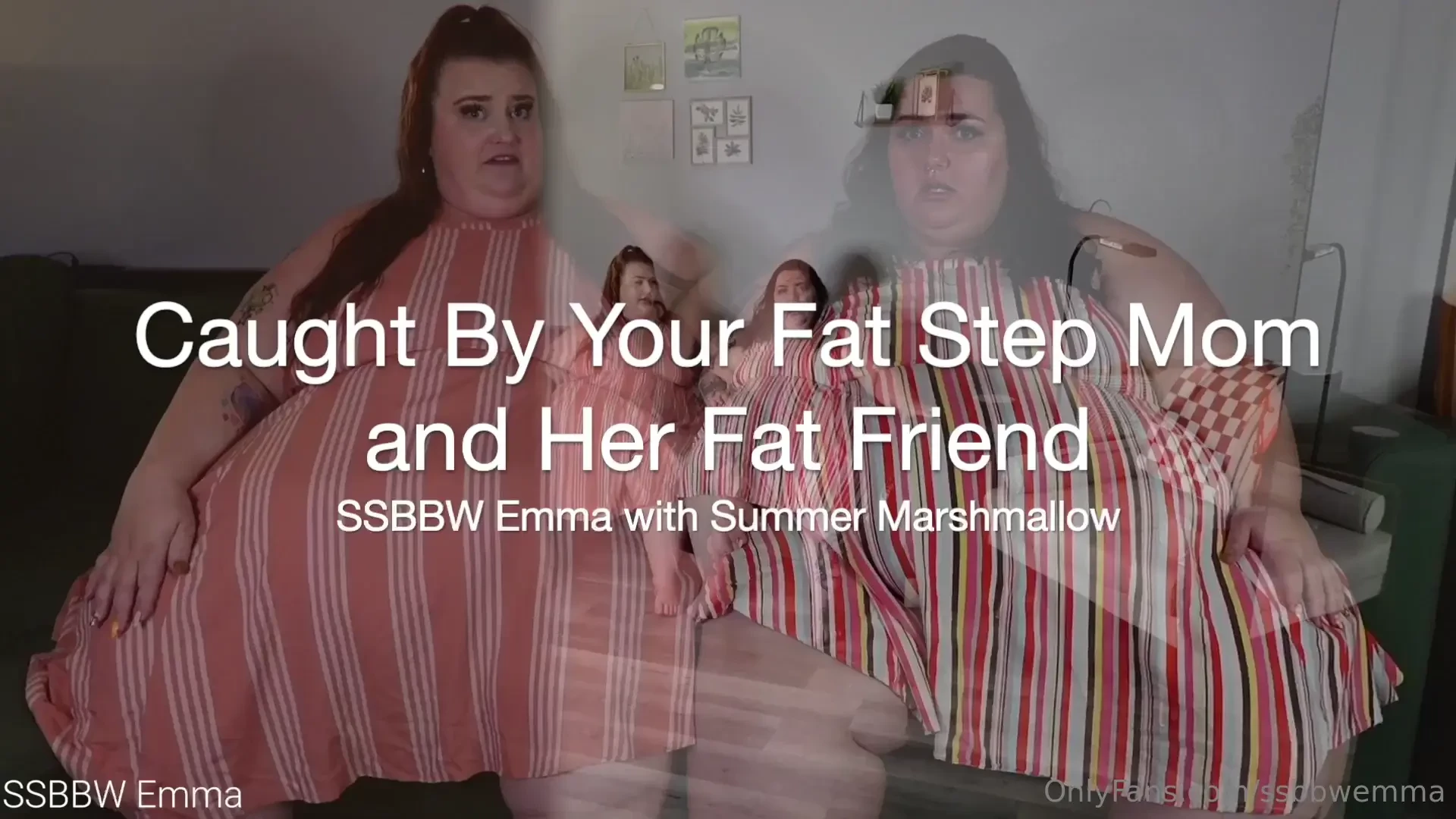 Caught by your fat step mom and her fat friend - 10 28 mins your step 