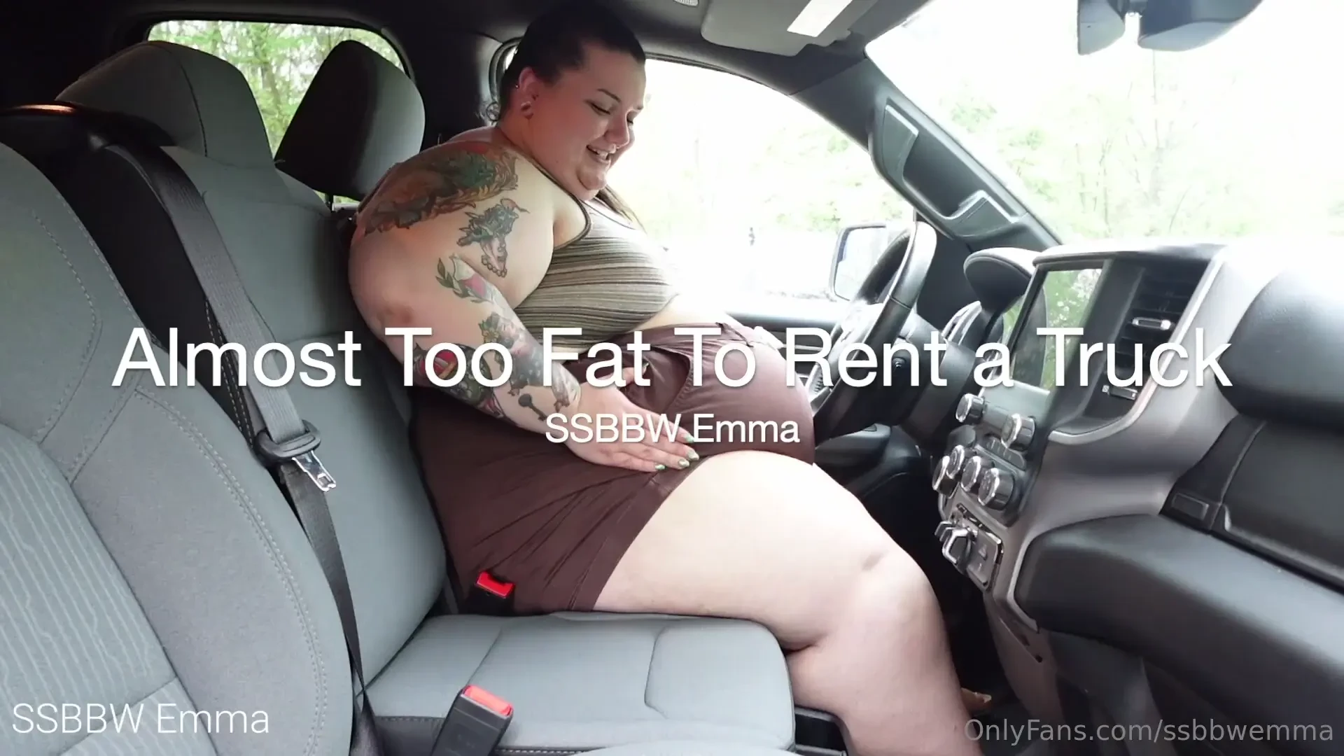 Almost too fat to rent a truck - 10 38 mins while my suv was in the 