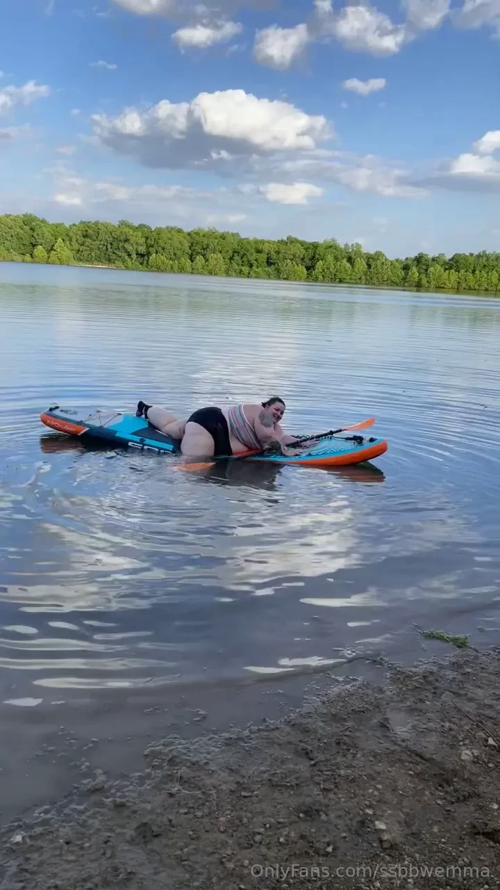 So i got a paddle board because i love being in the water normally 