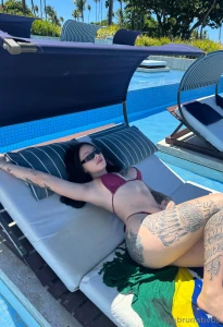 This bikini s holding on for dear life wanna see give it up drop a if