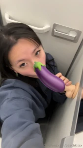 Mile high club with peach guess what i did on my flight back from part 1