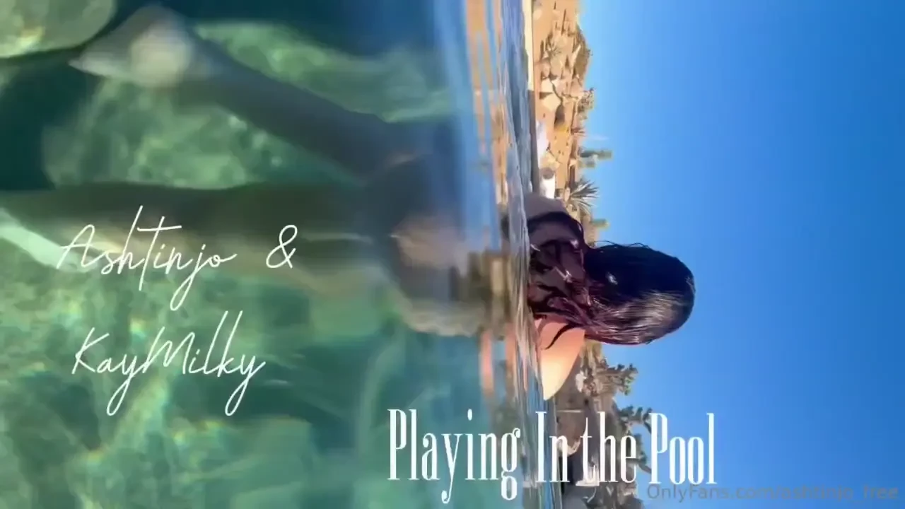Brand new never seen before video playin in the pool ashtinjo with my 
