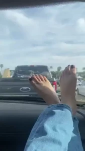 Foto patas de color azul