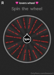 Lovers wheel ready to take a chance on pleasure one spin could unlock