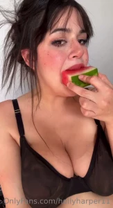 Swallowed a watermelon