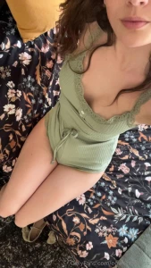 Feeling soft cute and just a little bit naughty in green wanna see