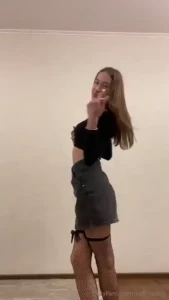 Slow dance my hands slide over my body i start caressing myself every