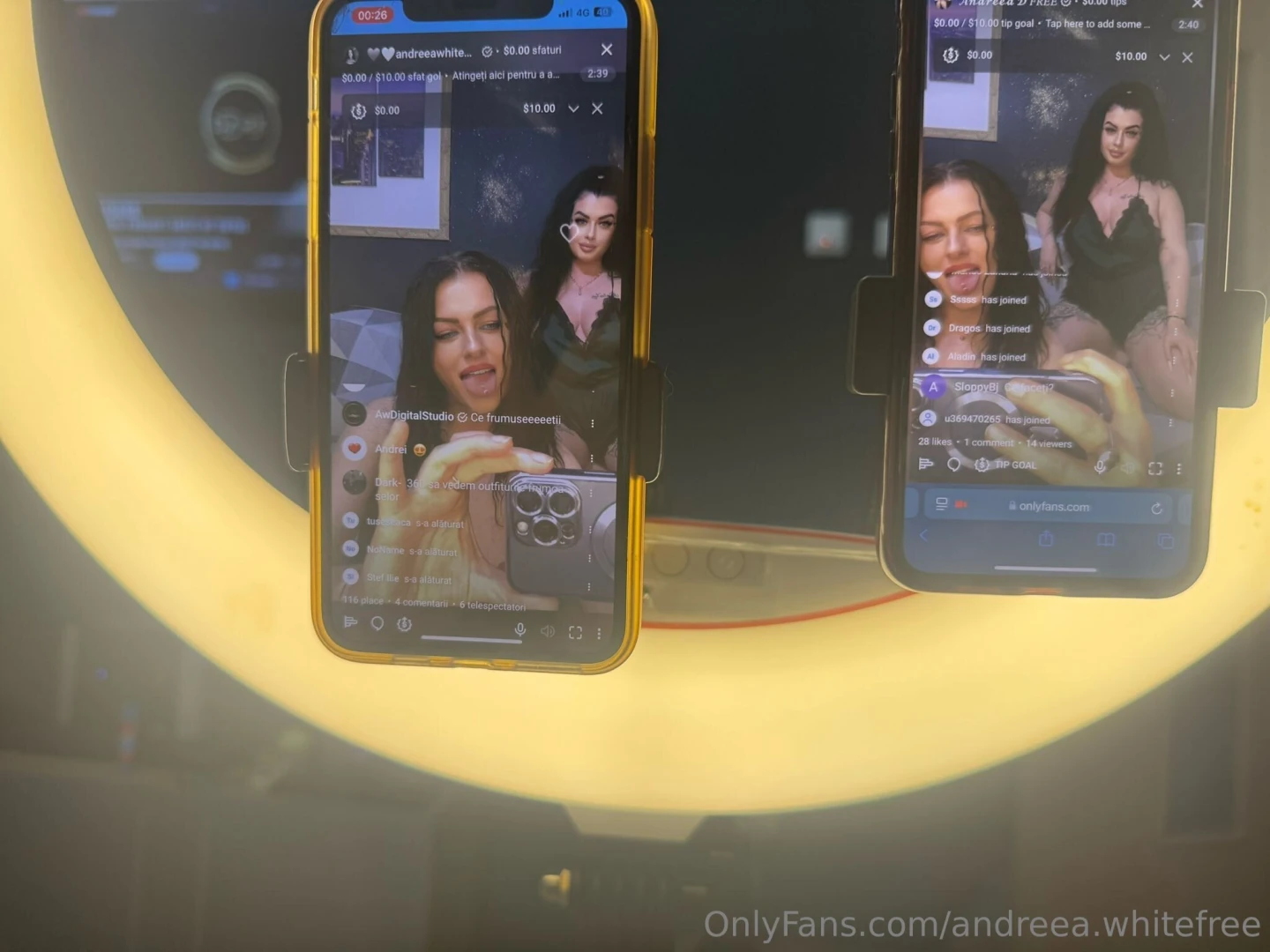 Suntem live chiar acum 