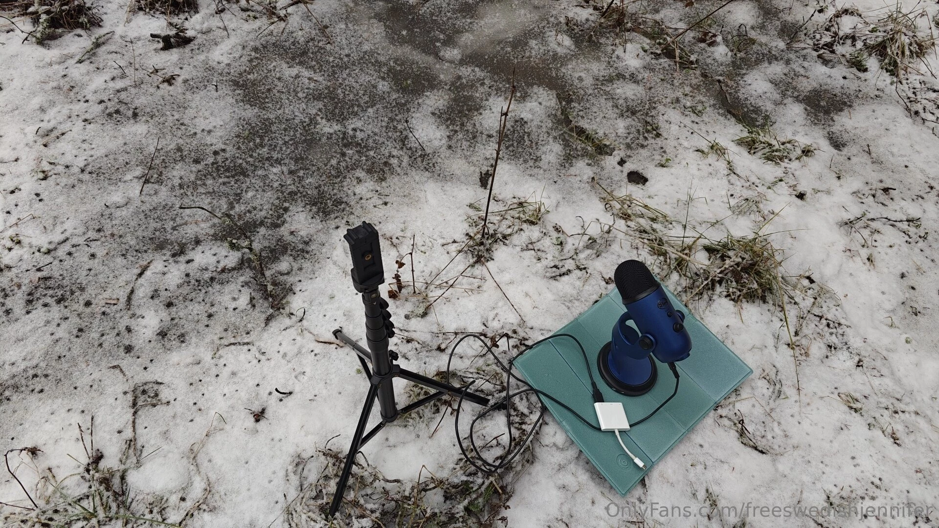 Behind the scenes hehe been out in the forest again recording for oftv 