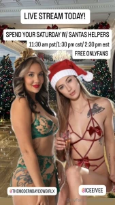 Ready for us to unwrap your presents this afternoon