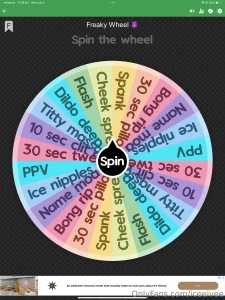 20 per wheel spin in case you can t make my live tonight you can spin