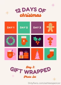 On the third day of christmas i bring you gift wrapped check your