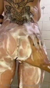 The shower got a little hot today