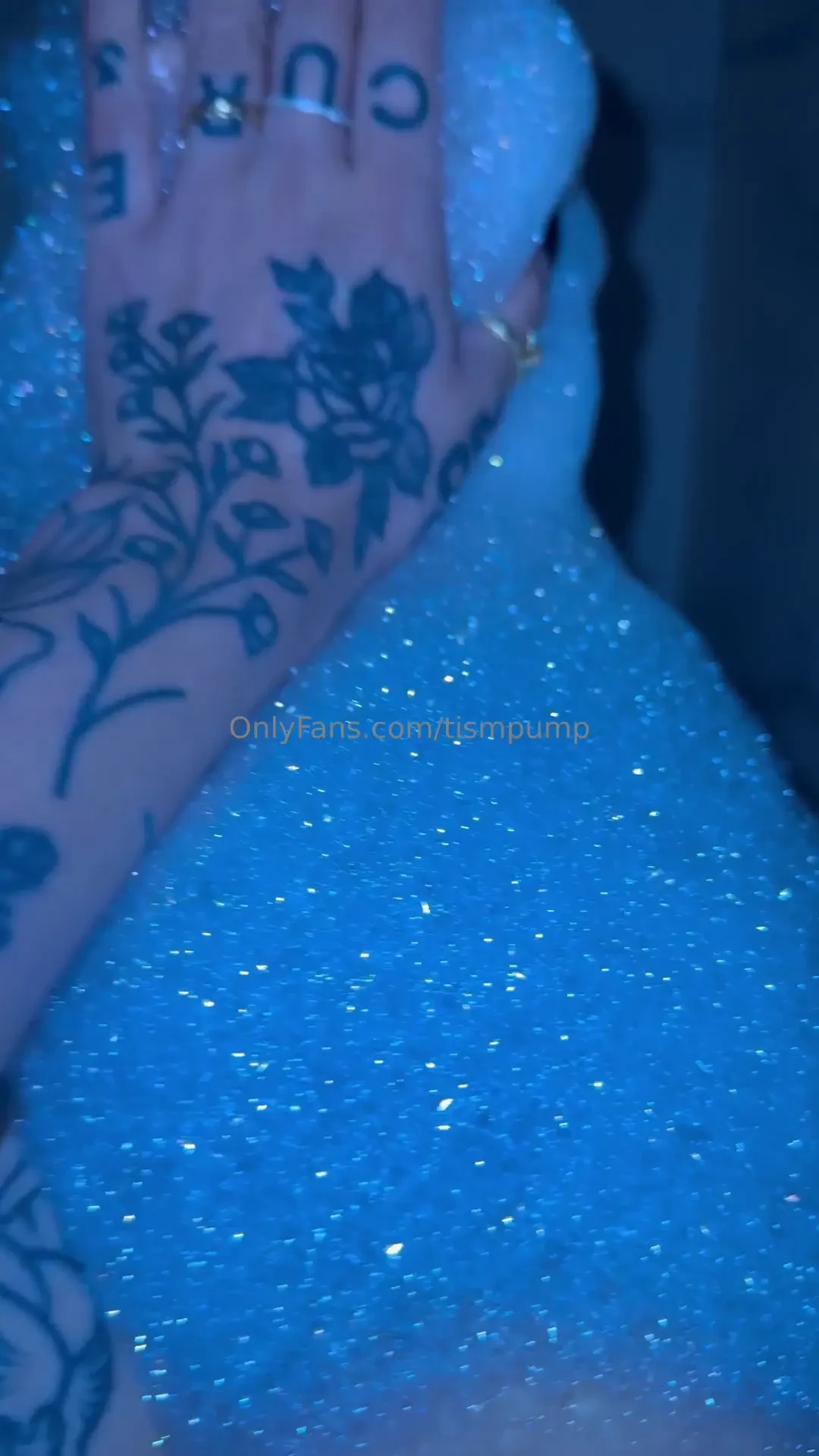 Very soapy in the tub 