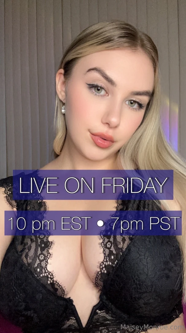Join me live friday 10pm 