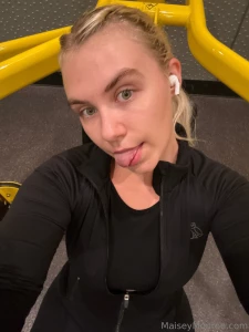 In the gym early today you working out today