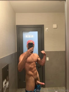 Got horny at the pool and had to slip away to the bathroom