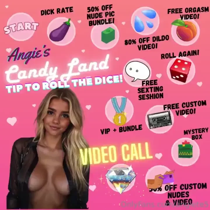 Welcome to my candy land wanna play tip to roll the dice on the board 