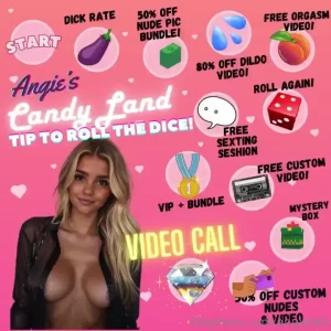 Welcome to my candy land wanna play tip to roll the dice on the board