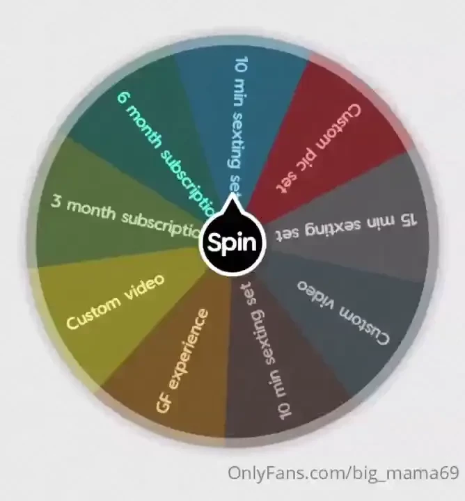 Motivation monday come and spin the wheel with mama i love to play sex 