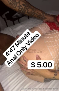 4 minutes anal only video with playboysavagexo