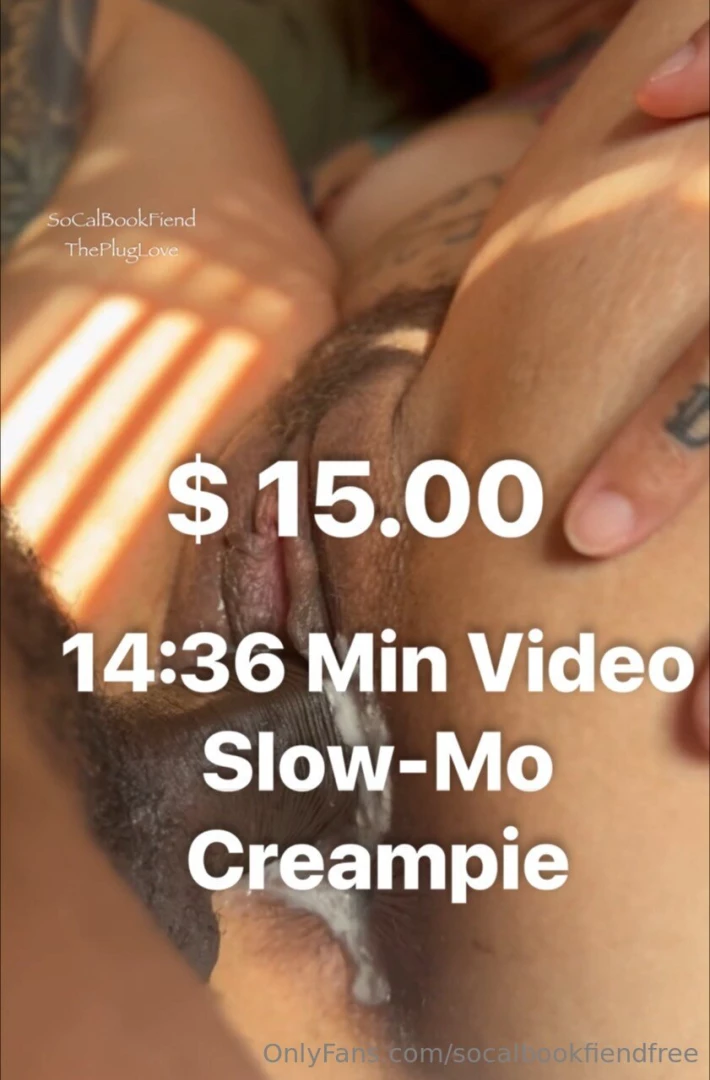 14 minutes slow-motion fucking thepluglove with a creampie finish 