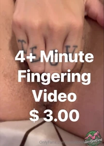 4 minute fingering pussy video