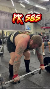 Hit a big pr at the gym today of course had to strip after for you