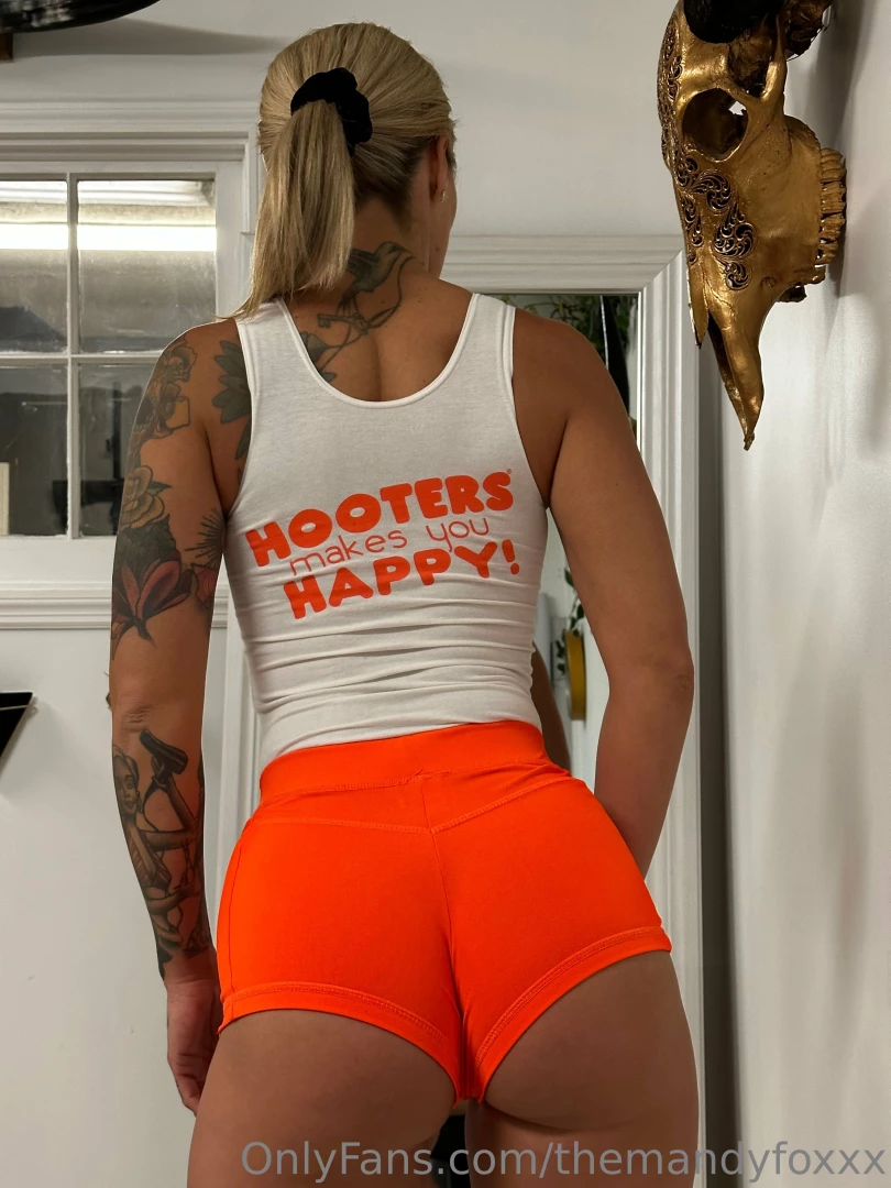 Check out how cute this hooters uniform is part 1 