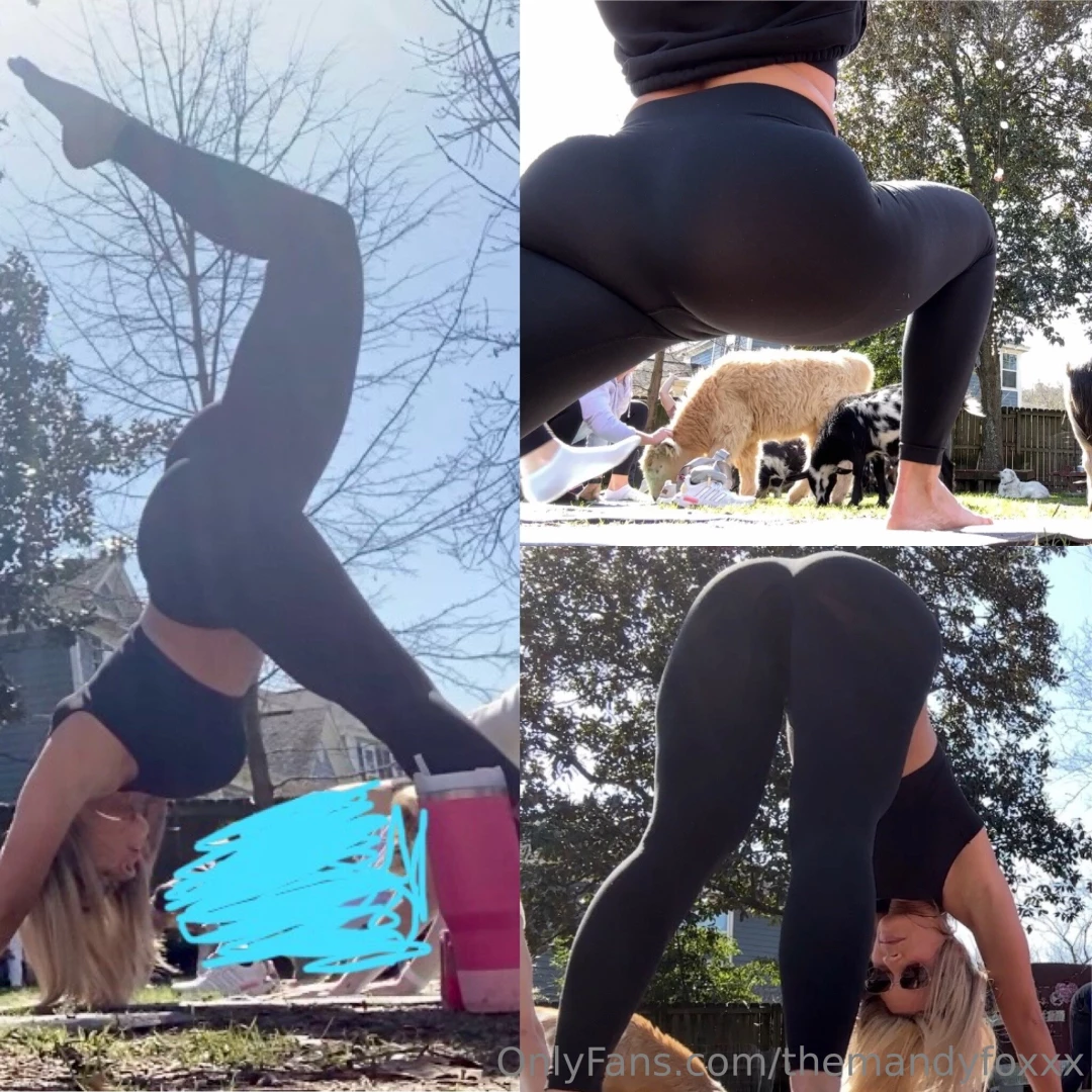 themandyfoxxx - Morning goat yoga was amazing 