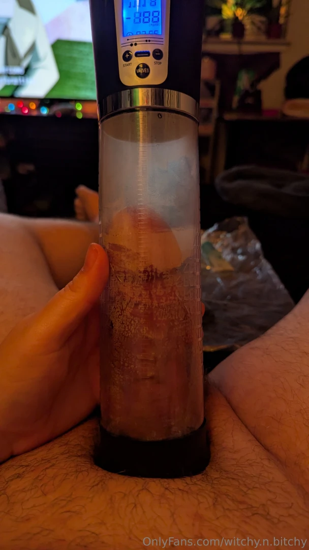 Look at my using my new penis pump look at it grow got some cock rings part 4 