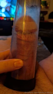 Look at my using my new penis pump look at it grow got some cock rings